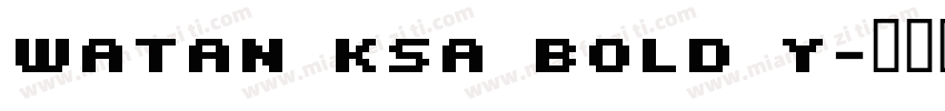 Watan KSa Bold Y字体转换
